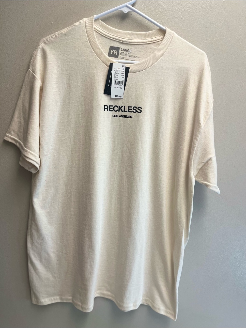 Young & Reckless Cream Los Angeles Logo Tee